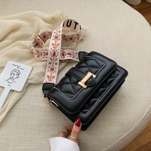 Sac à main en cuir PU 2025 pour femmes, sac fourre-tout décontracté, rabat, motif géométrique, fermeture à glissière, fermoir, imperméable, vente en gros, mode - Product Image 2