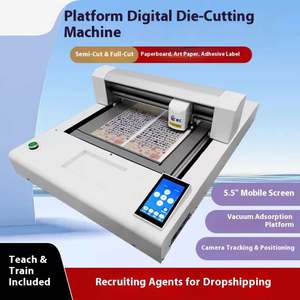 Machine <span class=keywords><strong>de</strong></span> découpe automatique à positionnement intelligent pour bordures, papier A3, <span class=keywords><strong>film</strong></span> PVC/PET auto-adhésif et carton - Product Image 5