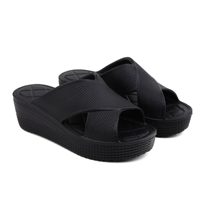 Logo personalizzato piattaforma antiscivolo EVA Cross Strap pantofole di alta qualità per le donne Chanclas Para Mujer sandali e pantofole da donna