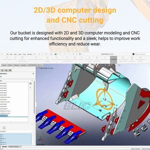 מיני חופר קבצים מצורפים חופר דלי 1.15m ³ חפירה רוק עבור kubota jcb ג 'ון דיר bobcat תחליף - Product Image 5