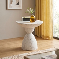 Table basse convertible moderne beige en MGO pour salon, chambre, salle à manger, meubles de maison