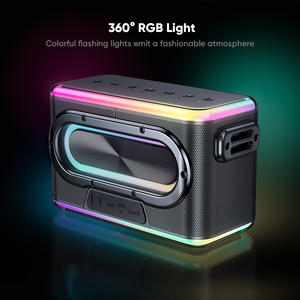 Vidvie ไมโครโฟนไร้สาย LED แบบพกพาสำหรับงานปาร์ตี้ลำโพงคาราโอเกะพร้อมไมค์ซับวูฟเฟอร์ - Product Image 4