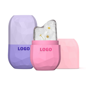 Bán buôn chăm sóc da làm mát công cụ massage tùy chỉnh màu sắc bên món quà Silicone gua SHA hình dạng băng đa chức năng Kim Cương mặt băng - Product Image 3