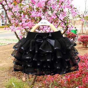 Falda de tutú <span class=keywords><strong>para</strong></span> bebé, lazo bonito de cuatro capas, cinta, pastel, tutú, <span class=keywords><strong>para</strong></span> niña - Product Image 2