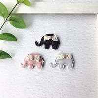 Furry Felt Voi Miếng Vá Miếng Dán Cho Quần Áo Thủ Công Đồ May Vá DIY Hair Clip Phụ Kiện