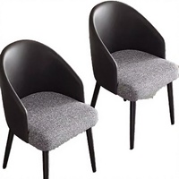 Fauteuil moderne de luxe léger haut de gamme, design tendance, avec dossier et structure en fer, mobilier de restaurant