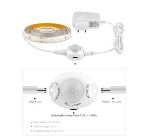 Waterproof Bed <strong>Led</strong> <strong>Motion</strong> <strong>Sensor</strong> <strong>Led</strong> <strong>Strip</strong> Light Human Body <strong>Sensor</strong> <strong>Strip</strong> Light for Bedroom Decoration DC24V - Product Image 1