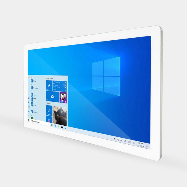 White Black Color 21.5 Inch Android System WiFi Digital Signage Metal Frame Displays Advertising LCD Screen Capacitance Touch