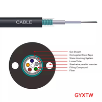 Cable de fibra óptica FTTH para exteriores con 4 8 12 24 48 96 288 núcleos Equipo de fibra óptica-GYTA GYTS GYXTW