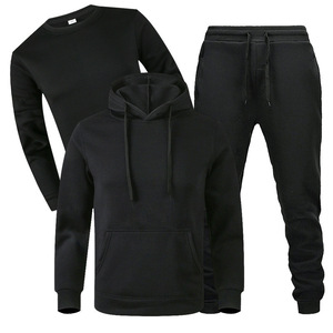 Conjunto de Tres Piezas de Moda Otoño Invierno, <span class=keywords><strong>Sudadera</strong></span> con Capucha Informal para <span class=keywords><strong>Hombre</strong></span>, <span class=keywords><strong>Sudadera</strong></span> Deportiva de Manga Larga, <span class=keywords><strong>Sudadera</strong></span> con Capucha para Fitness - Product Image 1