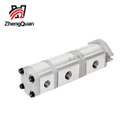 Pompa Hidrolik Triple Gear Zhengquan HGP-333A-F30/28/19R, Penguat Oli Tekanan Tinggi, Pompa Tekanan Tinggi, Penjualan Pabrik, Tersedia