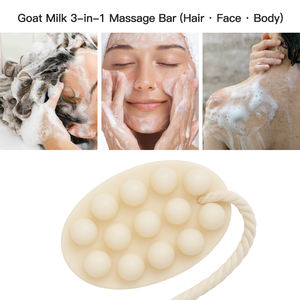 Saponetta Artigianale Naturale al Sego Lavorata a Freddo 120g per Massaggio Corpo Viso Capelli 3 in 1 - Product Image 4