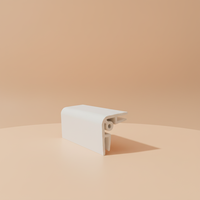 Profilé extrudé en PVC blanc en forme de H - Durable pour la construction, l'extérieur et les applications extérieures