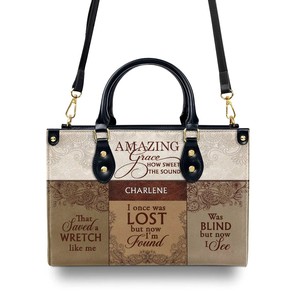 Sac à main en cuir Amazing Grace pour femmes Dropship Print on Demand Women PU Shoulder Bag Lightweight Water Resistant Lady Totebag - Product Image 1