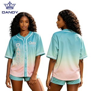 Maglie da Baseball per Ragazze Personalizzate in Poliestere con Sublimazione a Prezzo All'Ingrosso, Ampia Selezione di Stili e Design Personalizzati - Product Image 3