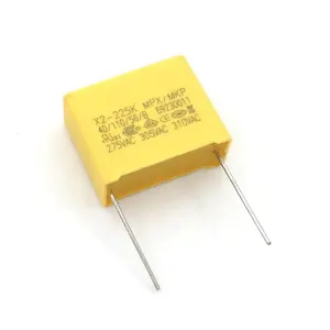 Kondensator X2 Kondensator 275 VAC Steigung 22,5 mm X2 Polypropylenfolienkondensator 2,2 uF