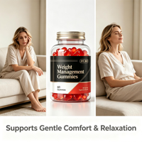 Gummies de gestion du poids à base de fibres végétales, marque privée OEM, pour adultes, 60 gummies par flacon, équilibre métabolique quotidien