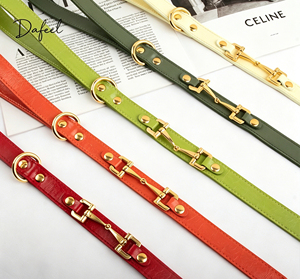 Dafeel Luxury PU <b>Dog</b> <b>Collar</b> with Buckle Closure-Customized Color & Brand Logo Machine Washable - Product Image 4