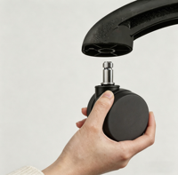 Meubles de bureau, roulettes en nylon universelles contemporaines de 50 mm pour chaise d'ordinateur, pièces détachées