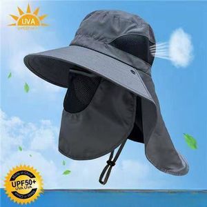Nouveau design chapeaux de soleil Protection UV chasse en plein air casquette de pêche pour hommes femmes randonnée Camping visière seau séchage rapide pêcheur chapeaux - Product Image 2