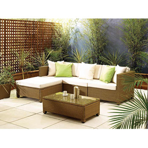 3 plazas Chaise Lounge KD diseño seccional <span class=keywords><strong>pequeño</strong></span> patio trasero venta al por mayor ratán muebles de exterior sofá de jardín - Product Image 1