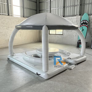 물 놀이 공원을위한 핫 세일 풍선 부력 텐트 하우스 화이트 플로팅 독 플랫폼 - Product Image 3