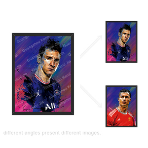 Poster 3D Anime Personalizzati all'Ingrosso, Adesivi 3D di Messi, Poster di Calciatori, <span class=keywords><strong>Cristiano</strong></span> <span class=keywords><strong>Ronaldo</strong></span>, Immagini Lenticolari 3D - Product Image 2