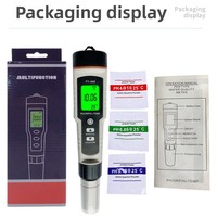 Stylo testeur d'eau riche en hydrogène portable 4 en 1 PH/ORP/H2/TEMP pour aquarium, piscine, eau potable