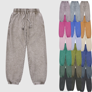 Pantaloni della tuta a <span class=keywords><strong>gamba</strong></span> larga di spugna francese pantaloni Casual da Jogger da uomo pantaloni Oversize pantaloni della tuta a zampa di cotone larghi pantaloni della tuta da uomo - Product Image 1