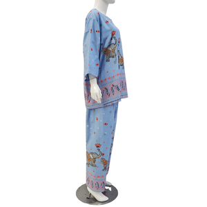 RC ASMARA LENGAN 78 Vêtements de détente et de nuit pour femmes, fabriqués en tissu non tissé en rayonne respirant, avec un design décontracté à col rond. - Product Image 2
