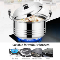 Ensemble de casseroles en acier inoxydable Allnice, 10 pièces, ensemble de casseroles pour la cuisson, ensemble de casseroles pour la cuisine à induction