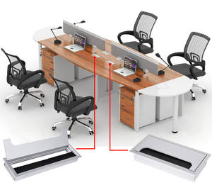 Tavolo da ufficio scrivania copri filo foro quadrato cavo di copertura in alluminio altri mobili ferramenta - Product Image 2