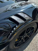 Accessoires de carrosserie de remplacement en carbone sec style OEM : Prises d'air de capot, garnitures d'ailes et prises d'air latérales pour Porsche 992 911 GT3RS 2020-2023
