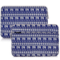 Housse de protection bon marché en tissu néoprène pour ordinateur portable avec fermeture éclair confortable et bouclier nuageux étui souple de protection pour Macbook Pro Air