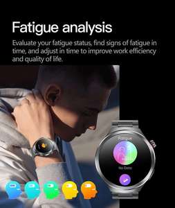 Reloj Inteligente 2025 con Pantalla AMOLED de 1.73 Pulgadas, ET475, Monitoreo de Salud, Llamadas Bluetooth, ECG, SOS, NFC, Asistente de Voz, para Hombres y Mujeres - Product Image 4