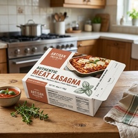 Boîte d'emballage personnalisée pour aliments surgelés, pliables en carton jetable avec gaufrage, matériaux recyclés, logo pour sushis et chips