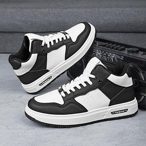 बड़े आकार के फैशन आकस्मिक लुभावनी स्नीकर्स पुरुषों की जापानी शैली ट्रेंडी काले सफेद ps। - Product Image 5