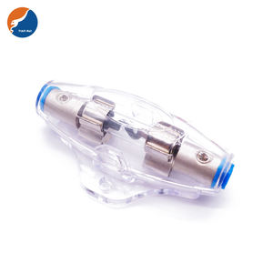 4/8Ga In-4/8 Gauge Out 5AG 10*38mm kabel Holder Fuse Audio mobil Split AGU kotak Fuse Block Holder Digital Fuse untuk sistem Audio - Product Image 5