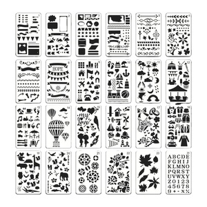 แม่แบบพลาสติกสำหรับวาดลายตัวอักษร ตัดด้วยเลเซอร์ สำหรับเด็กเพ้นท์ภาพ - Product Image 1