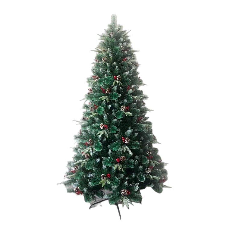 Arbol De Navidad, Рождественское украшение, 7-футовый карандаш, Рождественская елка и кедровые орехи с ягодами для продажи, Sapin De Noel