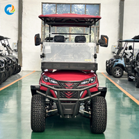 Mobil Golf Listrik Robetaa dengan Warna dan Logo Kustom, Baterai Lithium 6 Kursi untuk Antar-Jemput Bandara, Golf Buggy, dan Kendaraan Offroad