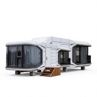 Maison capsule spatiale au design futuriste - Idéale pour usage résidentiel, bureaux, commerce, showroom de luxe, maison portable
