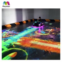 Nouveau jeu de course de karting immersif commercial Mayeter avec projecteur pour batailles multijoueurs en salle de jeux intérieure