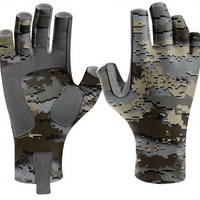 Gants de moto unisexes en polyester avec impression de logo, protection solaire estivale, antidérapants, résistants à l'usure, pour la pêche et les sports de plein air