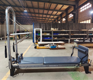 Studio de demi trapèze en aluminium et réformateur de pilates personnel réformateur en aluminium blanc avec tour - Product Image 4