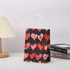 Bolsas de Regalo de Papel Kraft para el Día de San Valentín, Bolsas de Regalo Portátiles para Decoración de Regalos de Boda, Venta al por Mayor DAMAI - Product Image 3