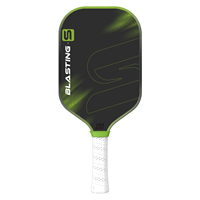 Raquette de pickleball en fibre de carbone Jusain, surface noire PERSER IV 16 mm T700 Gen4 Core