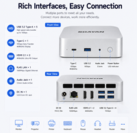 Nuevo SOAYAN 2026, Mini PC con AMD Ryzen 5 6600H, Windows 11 Pro/Linux, RAM LPDDR5 Integrada de 12G/16G/24G + SSD NVMe, Mini PC con WiFi 6