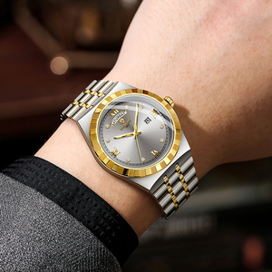 Reloj de pulsera BINBOND 9356 para hombre, de acero inoxidable, estilo ejecutivo, luminoso, con doble calendario, de lujo, resistente al agua, para uso diario. - Product Image 3