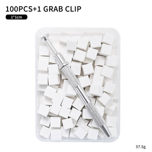 Éponge à ongles personnalisable avec logo, en boîte, pour le nail art, avec des particules de colle, pour le dégradé, le mélange, le blush, petit carré en coton - Product Image 5